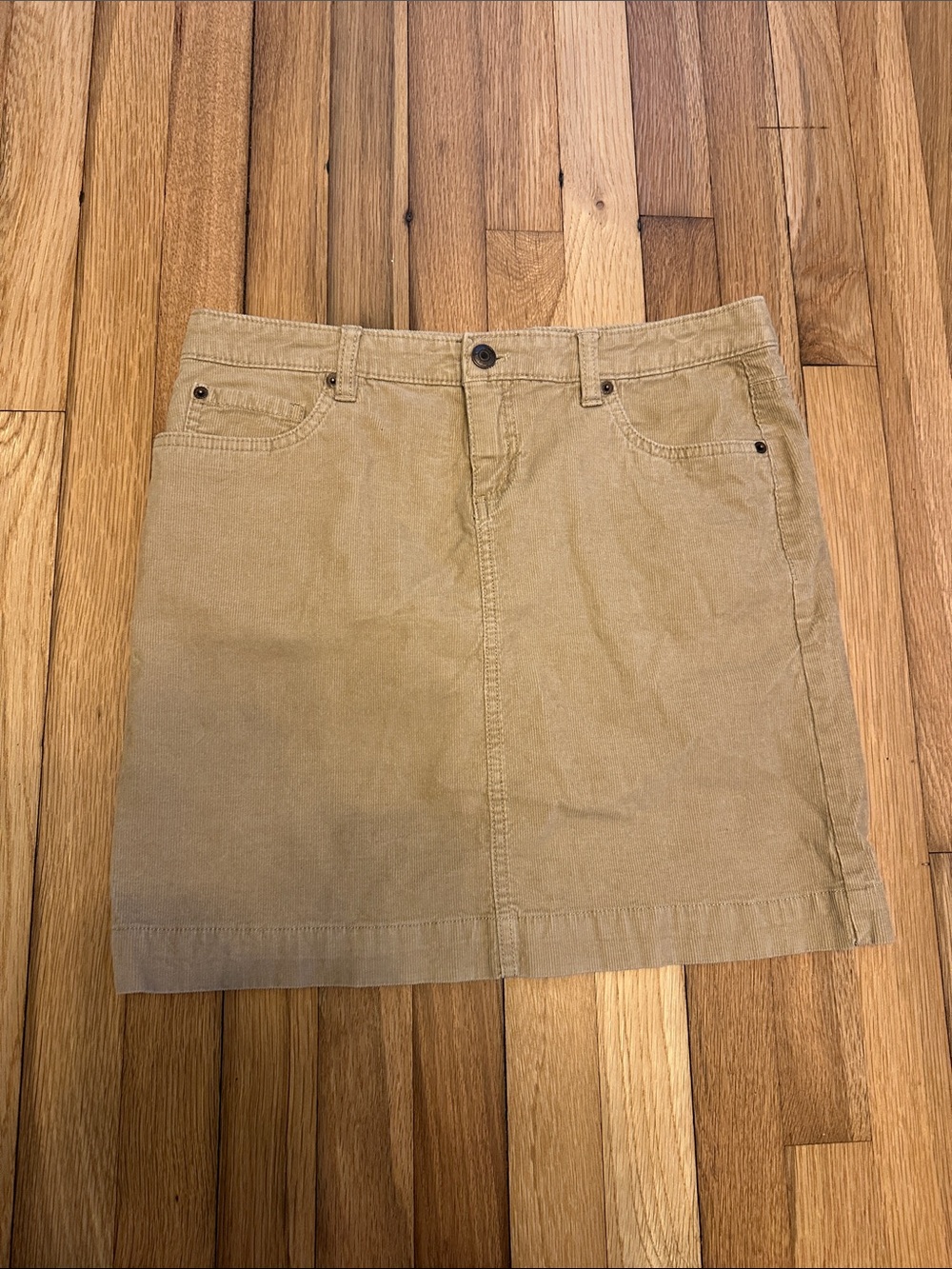 G.H. Bass & Co. Khaki Corduroy Mini Skirt